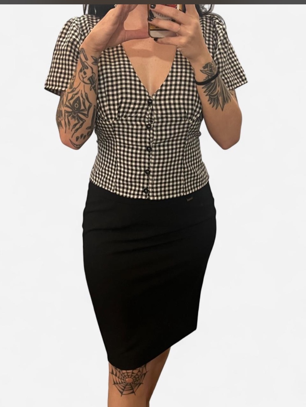 Calvin Klein Classic Black Pencil Skirt - Size 2p 2petite